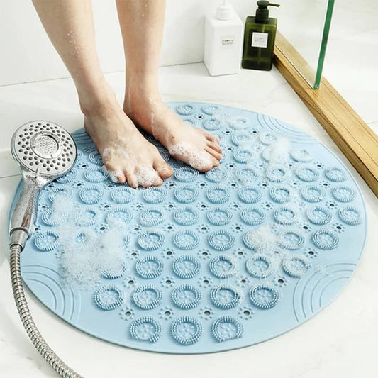 2 in 1 Non Slip Bath Mat & Foot Massage Pad