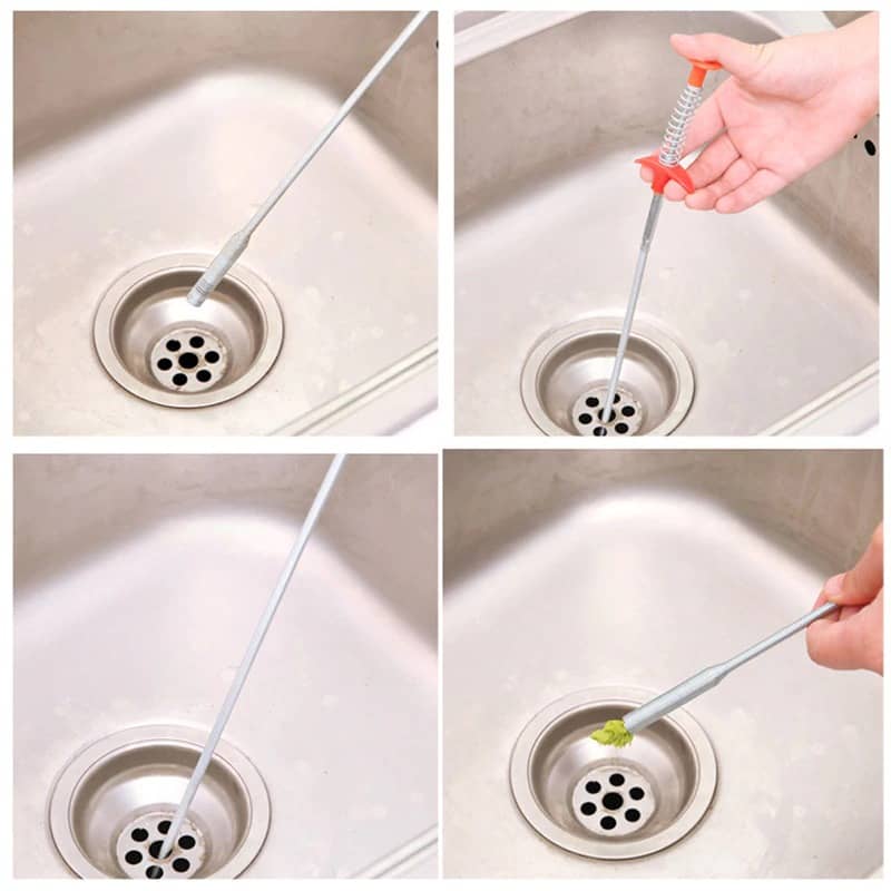 Multifunctional Stainless Steel Drain Cleaner - 6 Feet Long