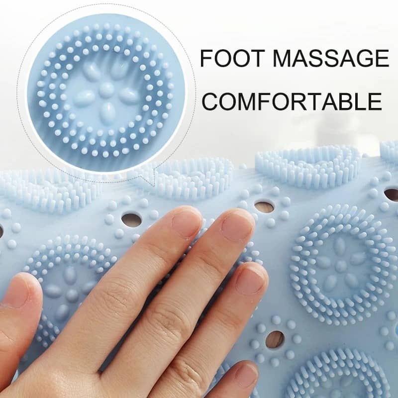 2 in 1 Non Slip Bath Mat & Foot Massage Pad