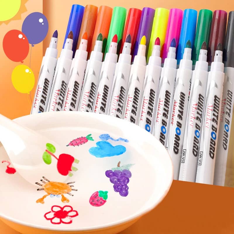 Magical Water Painting Pen With Magic Spoon (12 Colors Set)