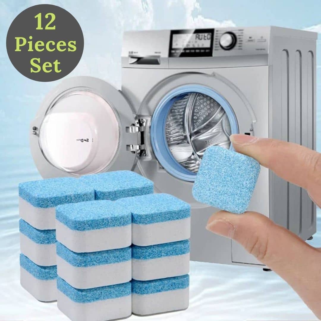 Washing Machine Deep Cleaning Tablets - 12 Pieces Pack